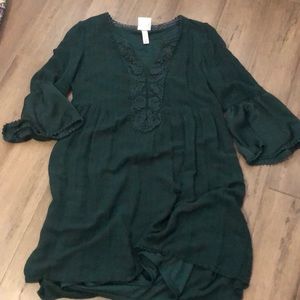 Dark Green Dress
